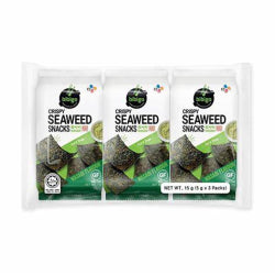 CJ Bibigo crispy seaweed wasabi flavor 3pk