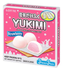 Lotte Mini Yukimi Daifuku Strawberry 9pcs