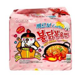 Samyang Carbo Stir-fry spicy chicken noodle multi 140gx5