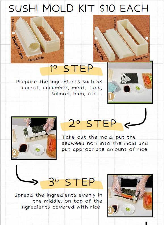 SUSHI MOLD SQUARE/SUSHI MAKER